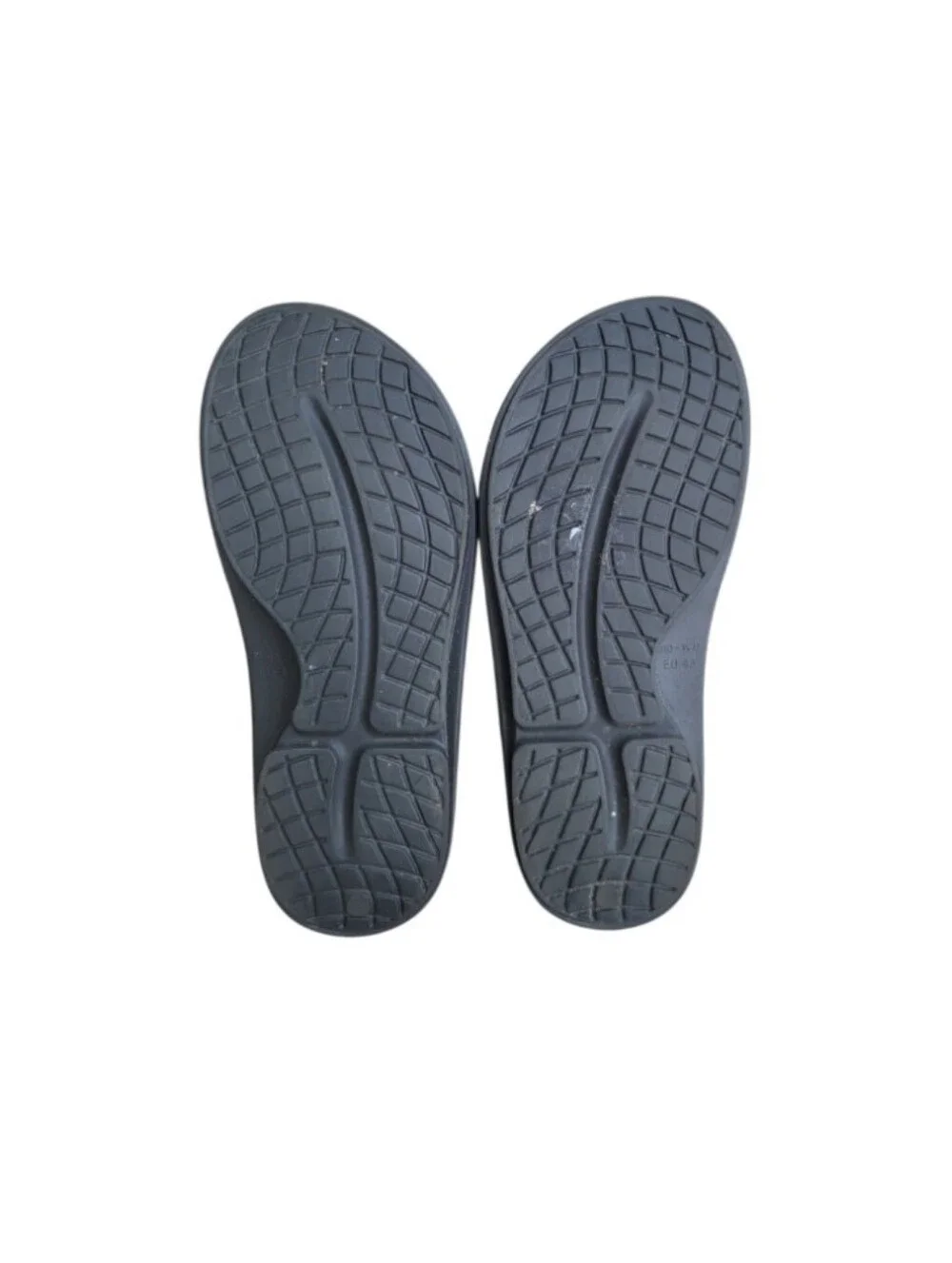 OOFOS OOahhh Original Recovery Foam Slip Summer Athletic Walk Slide Black Men 10